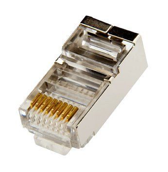 Разъем TechnoSystems RJ458P8C (А) FTP для кабеля кат.5Е TNSy5503256 TNSy5503256 фото