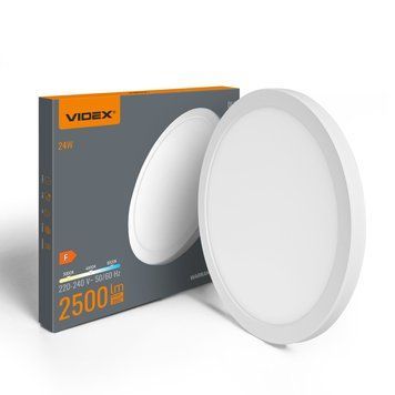 LED світильник круглий VIDEX DL6R 24W 3000K-4000K-6500K White VL-DL6R-24CW 28759 фото