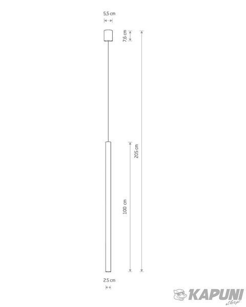 Підвісний світильник Nowodvorski 8436 Laser 1000 Zwis G9 1x10W IP20 Black 8436 фото