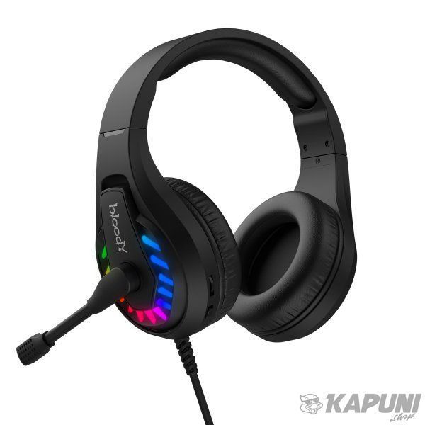 Наушники игровые с микрофоном, Neon LED, USB Bloody G230p Bloody (Black) G230p Bloody (Black) фото