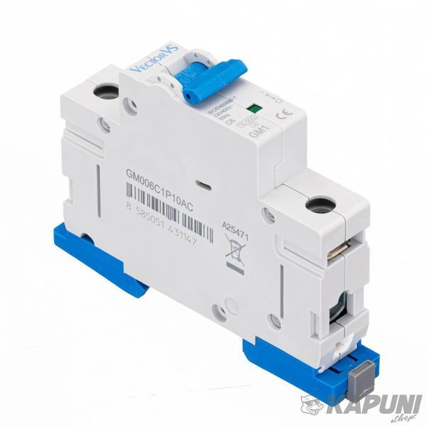 Модульный автоматический выключатель Vector VS GENESIS 1P C 50 А 10 кА GMP050C1P10AC GMP050C1P10AC фото