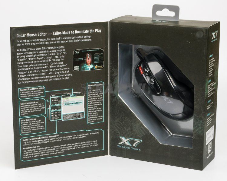 Мышь игровая Oscar, USB A4Tech XL-750BK-B USB (Black) XL-750BK-B USB (Black) фото