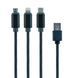 Кабель для зарядки USB AM-папа/Lightning/Micro/Type-C, 1.0 м, CC-USB2-AM31-1M CC-USB2-AM31-1M фото 1