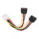 Кабель питания (Molex) M/F + 2 SATA кабель питания, 150 мм Cablexpert CC-SATA-PSY CC-SATA-PSY фото 2
