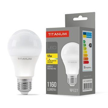 LED лампа TITANUM A60 12W E27 3000K TLA6012273 26455 фото