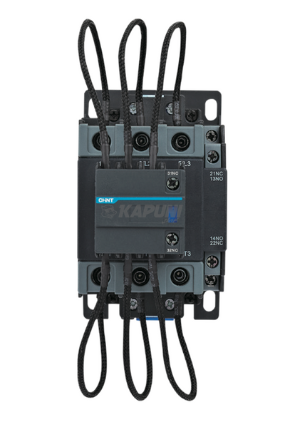 Контактор для конденсаторных установок (КУ) NXCC-9512, 95A, катушка 220V AC 50/60Hz, 1NO+2NC, 60.4 kVAr (400V) 506934 фото