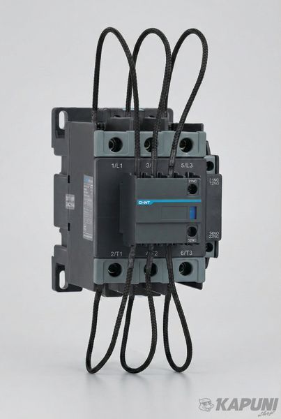 Контактор для конденсаторних установок (КУ) NXCC-9512, 95A, котушка 220V AC 50/60Hz, 1NO+2NC, 60.4 kVAr (400V) 506934 фото