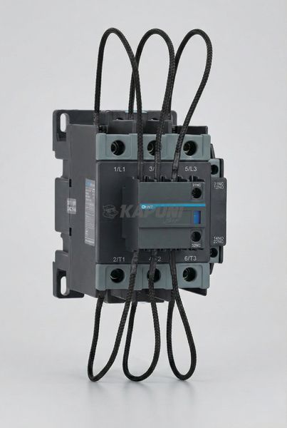 Контактор для конденсаторных установок (КУ) NXCC-9512, 95A, катушка 220V AC 50/60Hz, 1NO+2NC, 60.4 kVAr (400V) 506934 фото