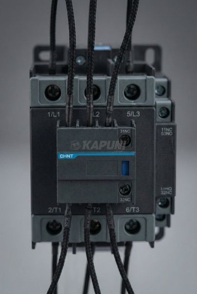 Контактор для конденсаторных установок (КУ) NXCC-9512, 95A, катушка 220V AC 50/60Hz, 1NO+2NC, 60.4 kVAr (400V) 506934 фото