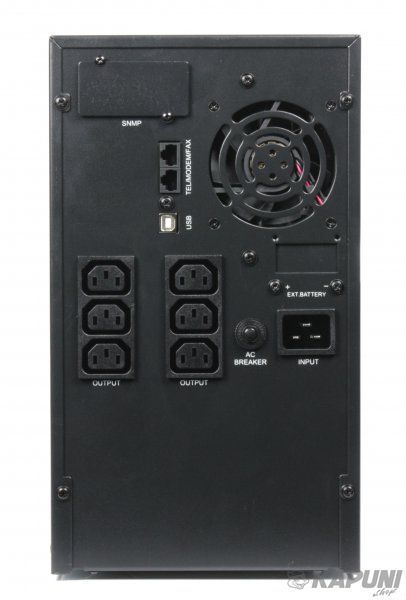 Источник бесперебойного питания 3000VA, синусоидальный сигнал EnerGenie EG-UPS-PS3000-01 EG-UPS-PS3000-01 фото