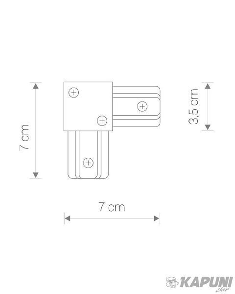 Соединитель угловой Nowodvorski 9455 Profile L-connector IP20 Black 9455 фото