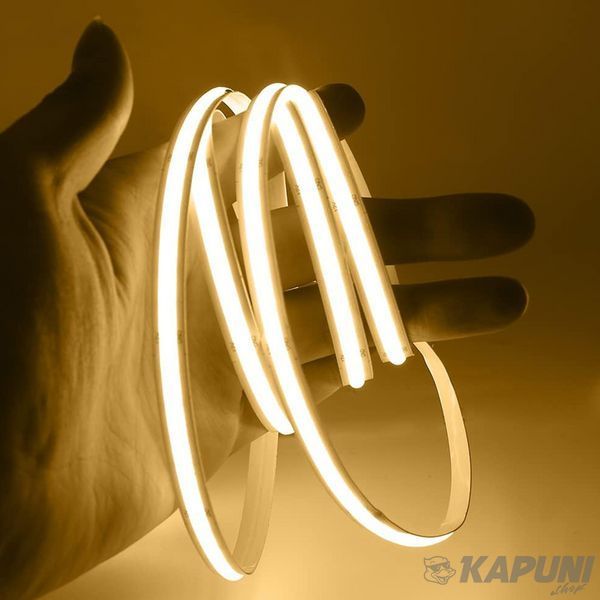 LED Стрічка COB EUROLAMP 480 діодів-5м-24V-3000K LED/ROLL-5m/3000K(480) фото