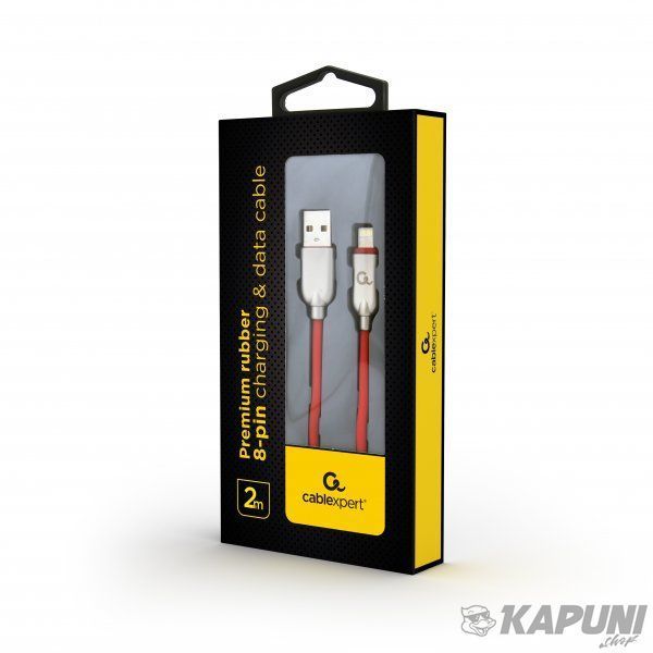 Кабель USB 2.0 А-папа/Lightning, 2 м, премиум, 2.1 А, CC-USB2R-AMLM-2M-R CC-USB2R-AMLM-2M-R фото