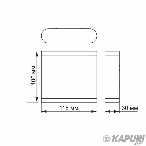 LED Світильник архітектурний AR06 IP54 VIDEX 6W 2700K білий VL-AR06-062W 26543 фото