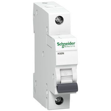 Автоматический выключатель Schneider Electric Acti9 K60N 1P 6A C 6 kA A9K02106 A9K02106 фото