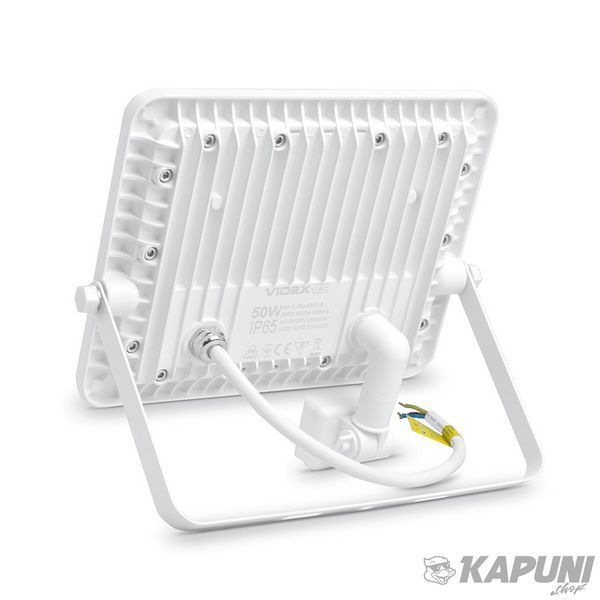 LED прожектор VIDEX F2e 50W 5000K с датчиком движения и освещенности VL-F2e505W-S 26266 фото