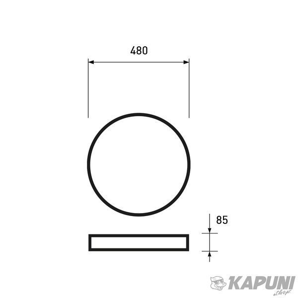 LED Світильник з пультом керування Sunbeam Radiance 120W-3000-6500K EUROLAMP LED-ALR-120W-T31 фото
