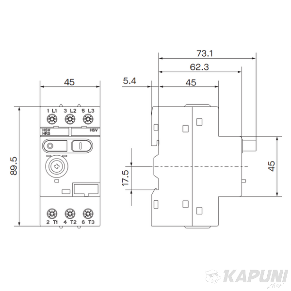 Автомат захисту двигуна ISKRA MS32 32 А 030108771000 030108771000 фото