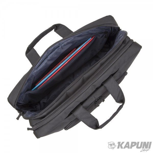 Сумка для ноутбука RIVACASE 15,6", ECO, коллекция "Tegel", черная 8455 (Black) 8455 (Black) фото