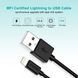 Кабель USB 2.0 А-папа/Lightning, MFI, 1.8 м, премиум, 2.1 А, IP0027-BK IP0027-BK фото 5